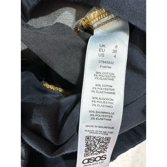 Asos Maternity Jeans Womens US Size 4 (30x31.5) Flare Leg Stretchy Belly Panel - Picture 4 of 9